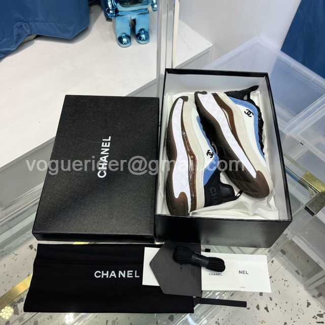 Chanel suede sneaker