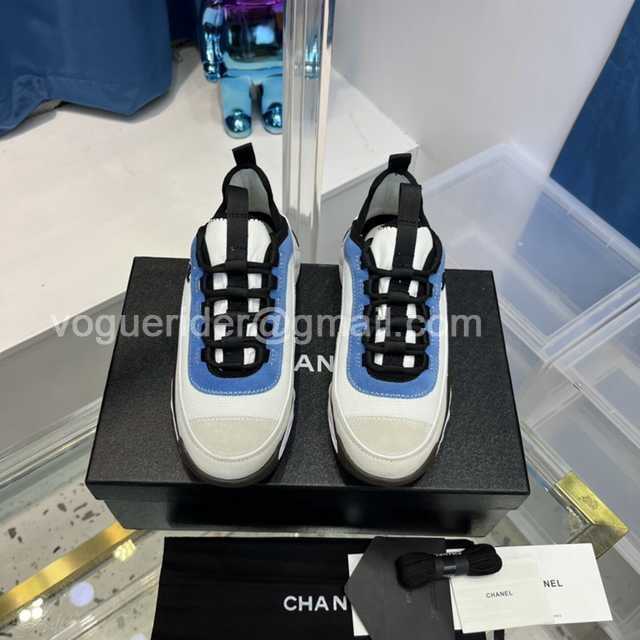 Chanel suede sneaker