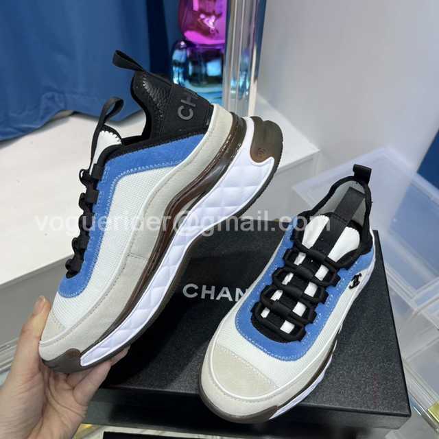 Chanel suede sneaker