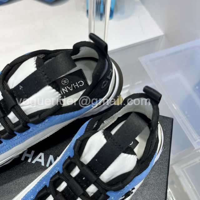 Chanel suede sneaker