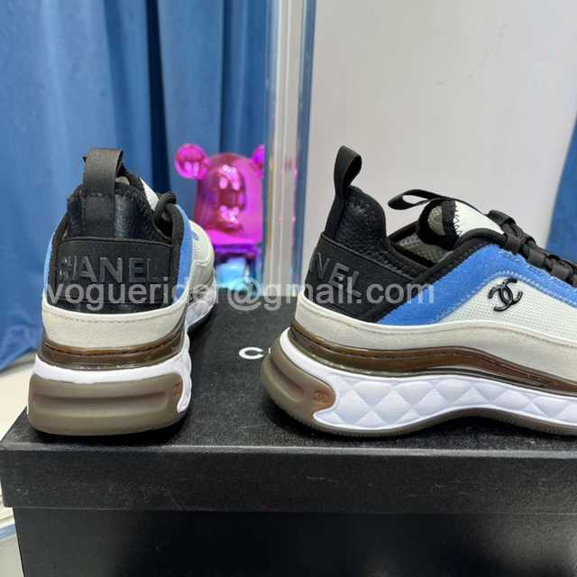 Chanel suede sneaker