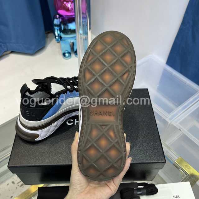 Chanel suede sneaker